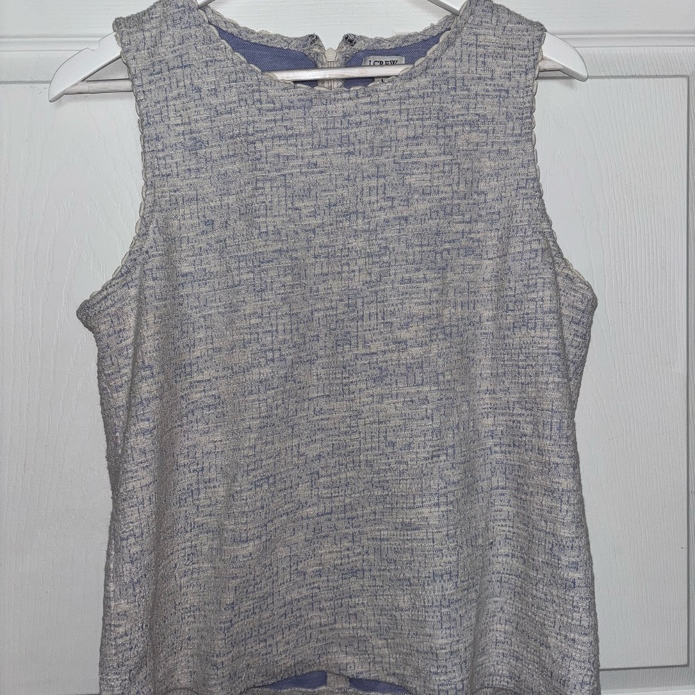 J. Crew Gray Boxy Sleeveless Tank Top
